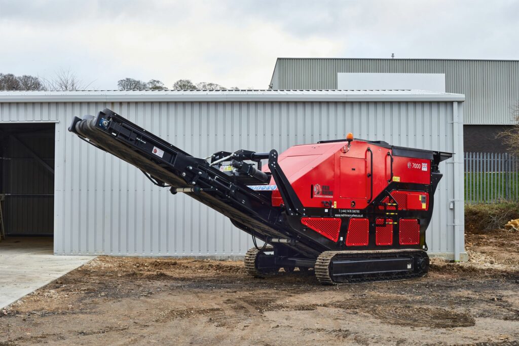 Front view of Red Rhino's 7000 crusher
