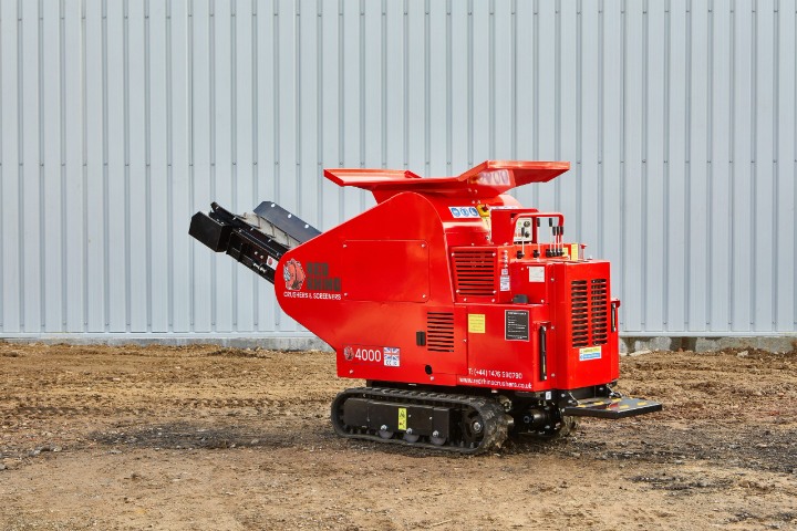 Discover the Red Rhino 4000, a versatile mini crusher perfect for construction and recycling, showcasing its compact design and powerful performance. Made in the UK.
