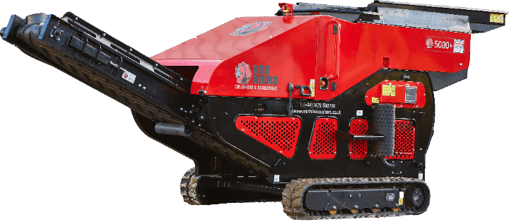 Discover the powerful Red Rhino RR 5000 Plus mobile jaw crusher. Ideal for efficient crushing and screening in construction and recycling applications.